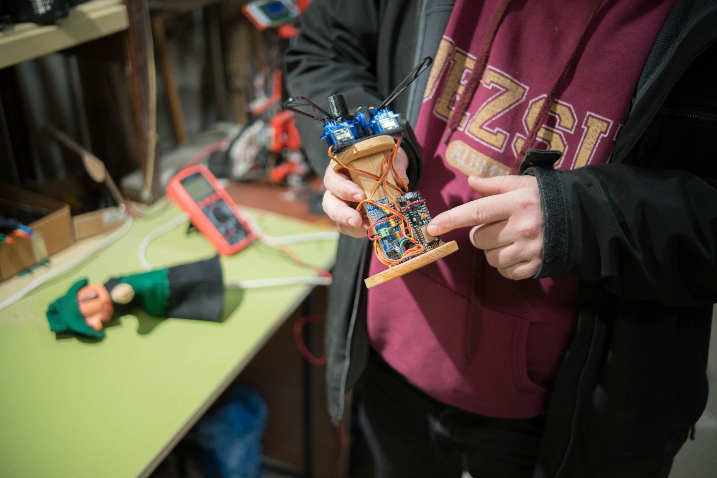 A hittanoktatásban segítő robotbáb szerkezete – Fotó: Szűcs Dániel / Szegeder